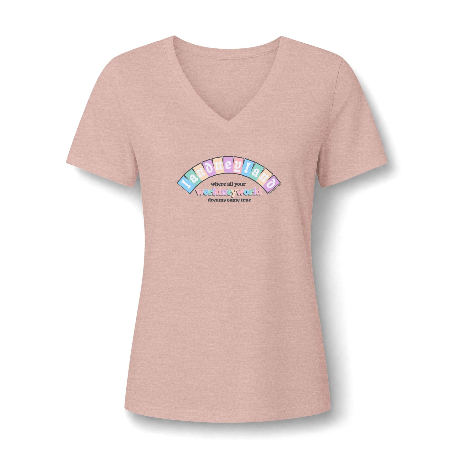 Landneyland Worldneyworld Women's Fit V-neck