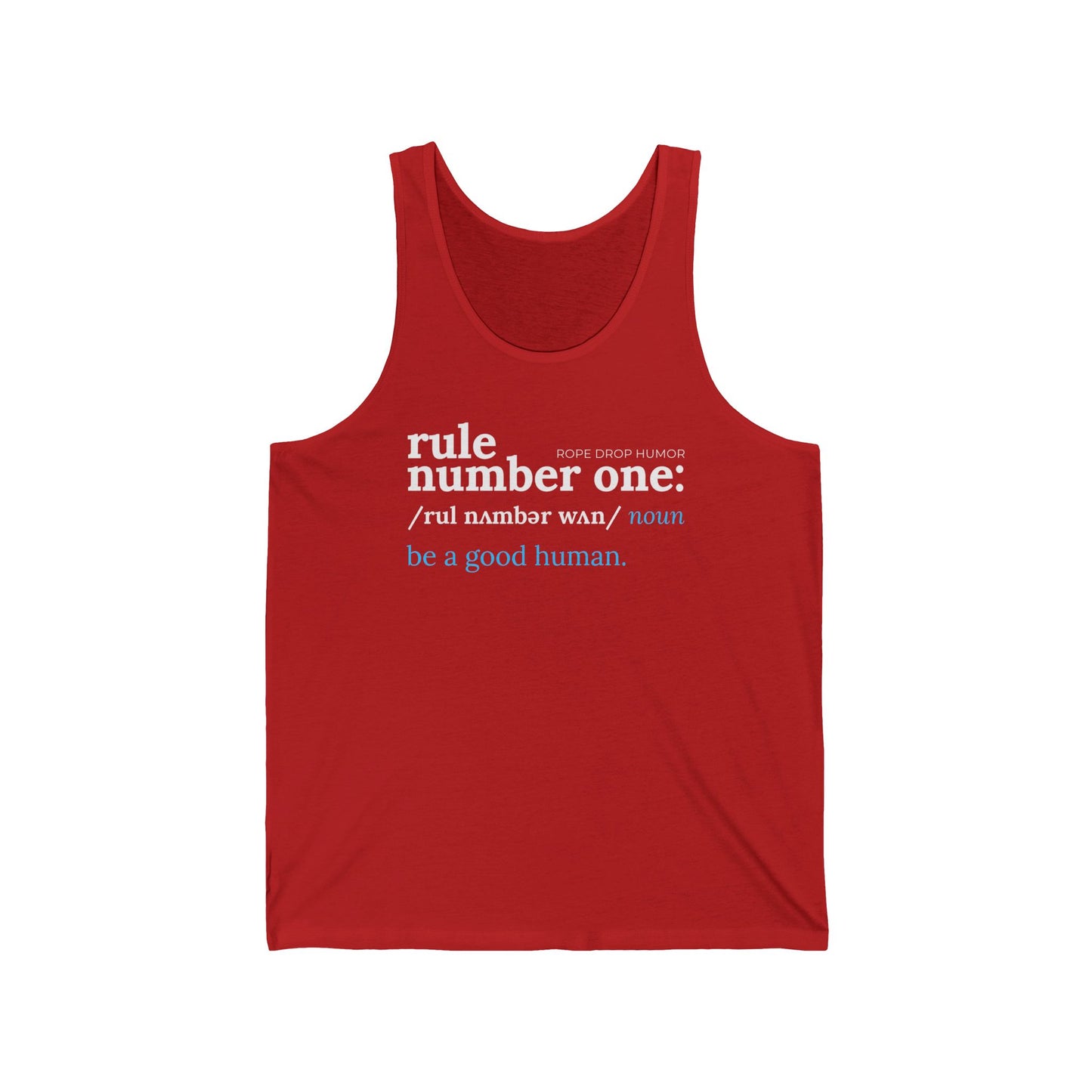 Rule Number One Unisex Tank