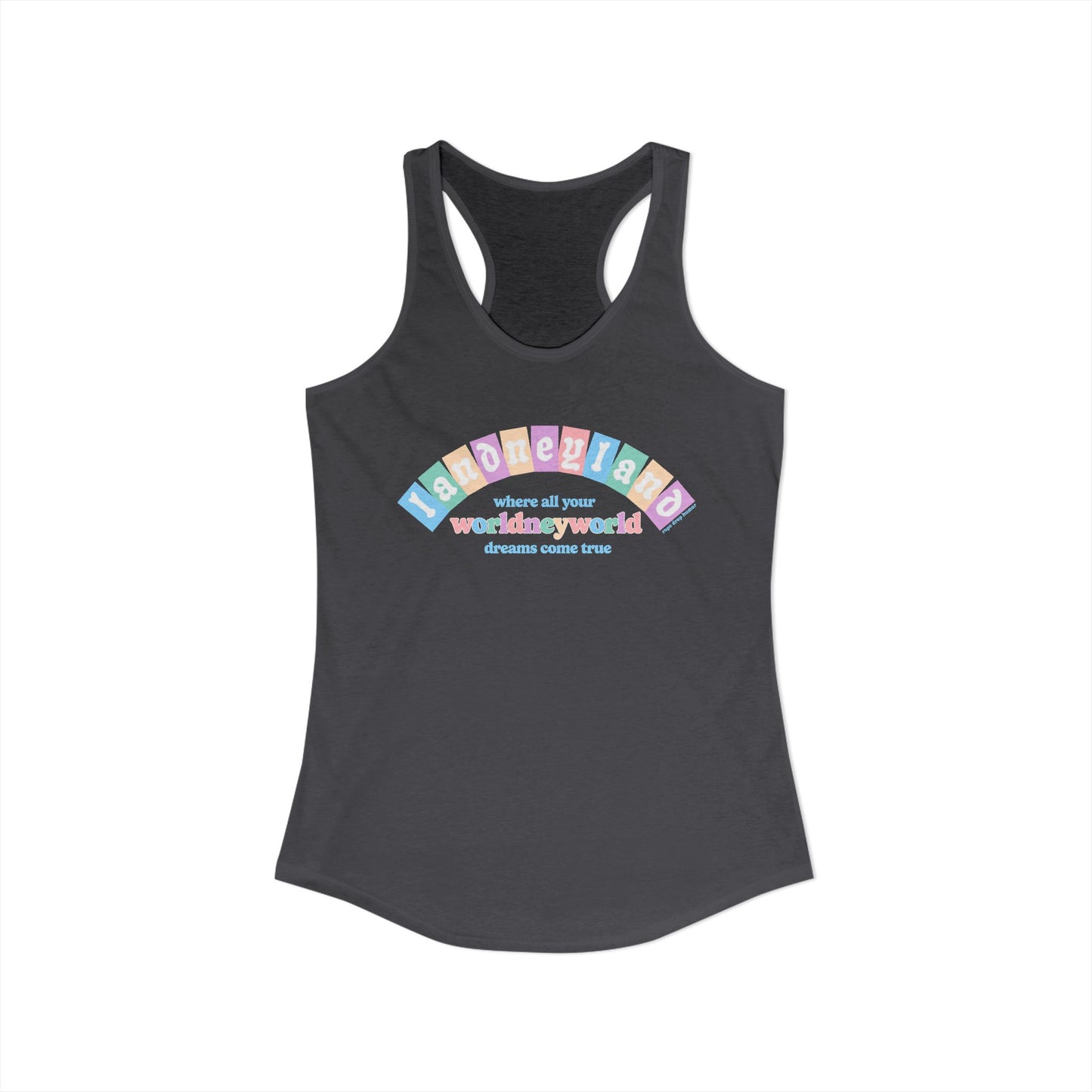 Landneyland Worldneyworld Racerback Tank (runs small)