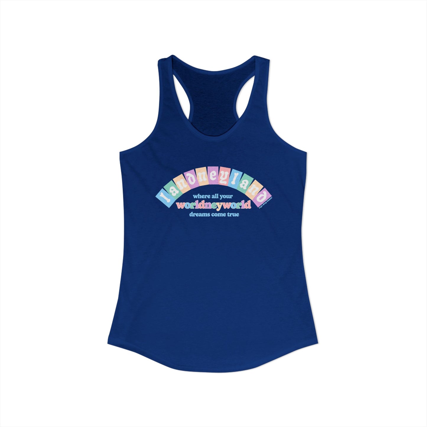 Landneyland Worldneyworld Racerback Tank (runs small)