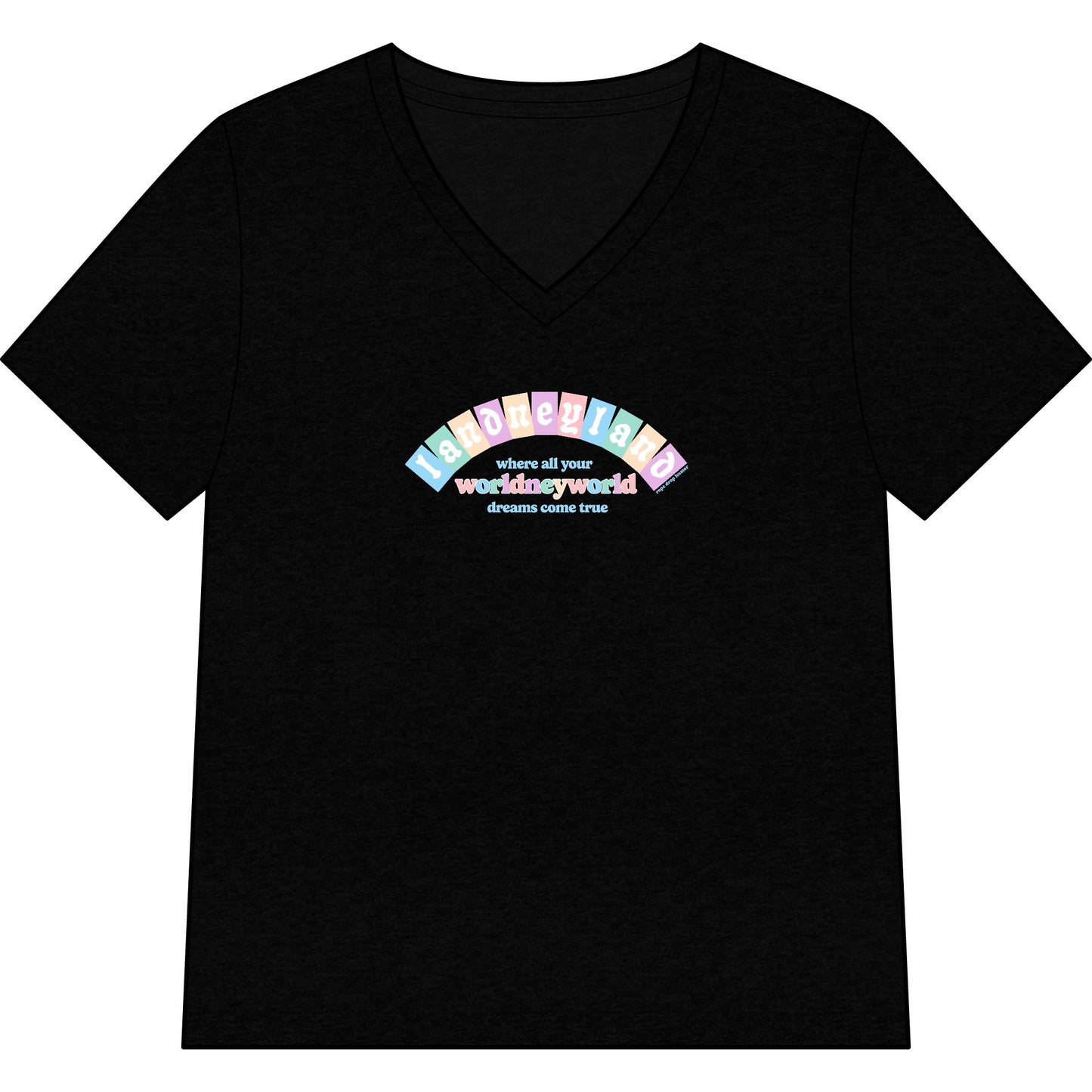 Landneyland Worldneyworld Women's Fit V-neck