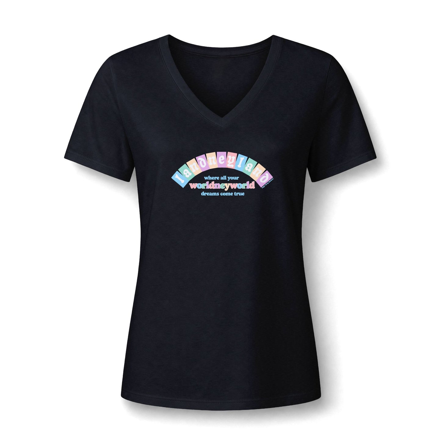 Landneyland Worldneyworld Women's Fit V-neck