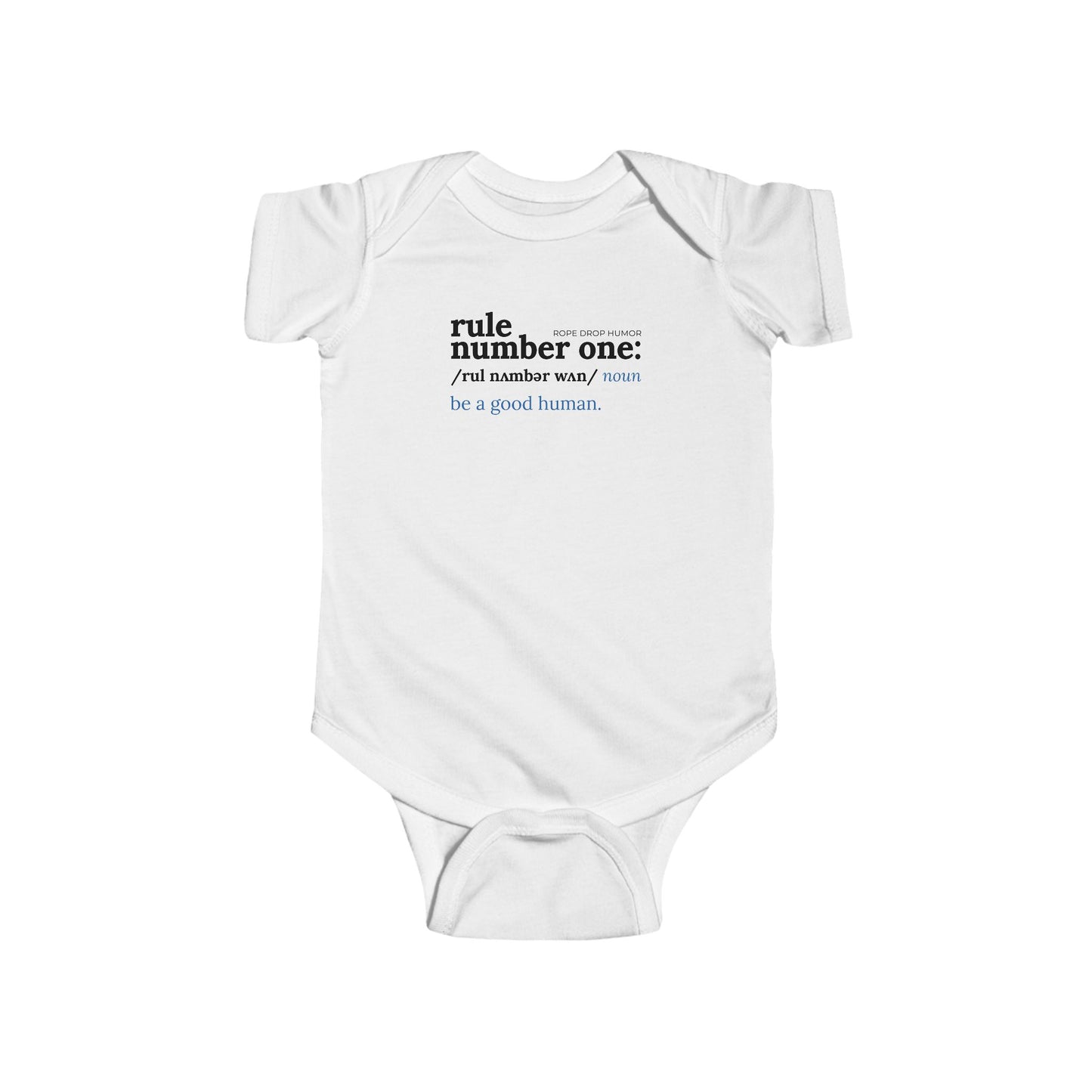 Rule Number One Onesie