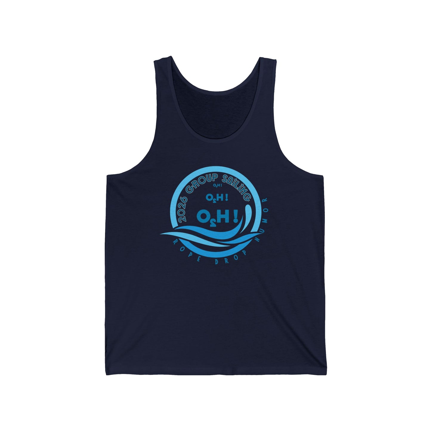 Topside of water Unisex Tank