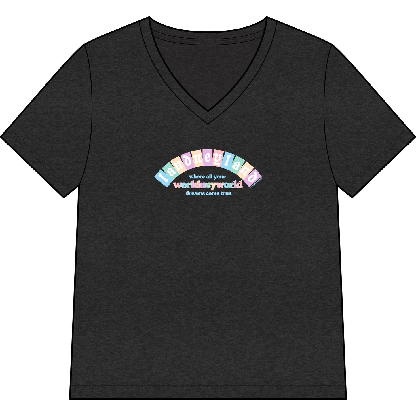 Landneyland Worldneyworld Women's Fit V-neck