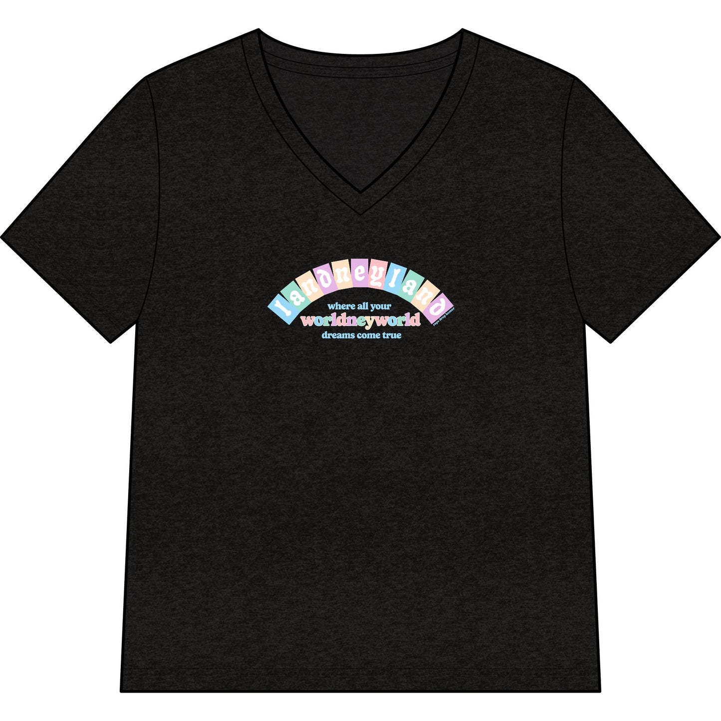 Landneyland Worldneyworld Women's Fit V-neck