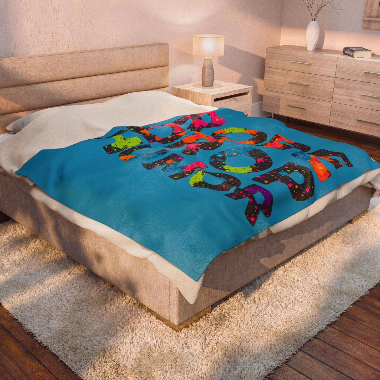 Velveteen Plush Blanket: ROPE DROP HUMOR