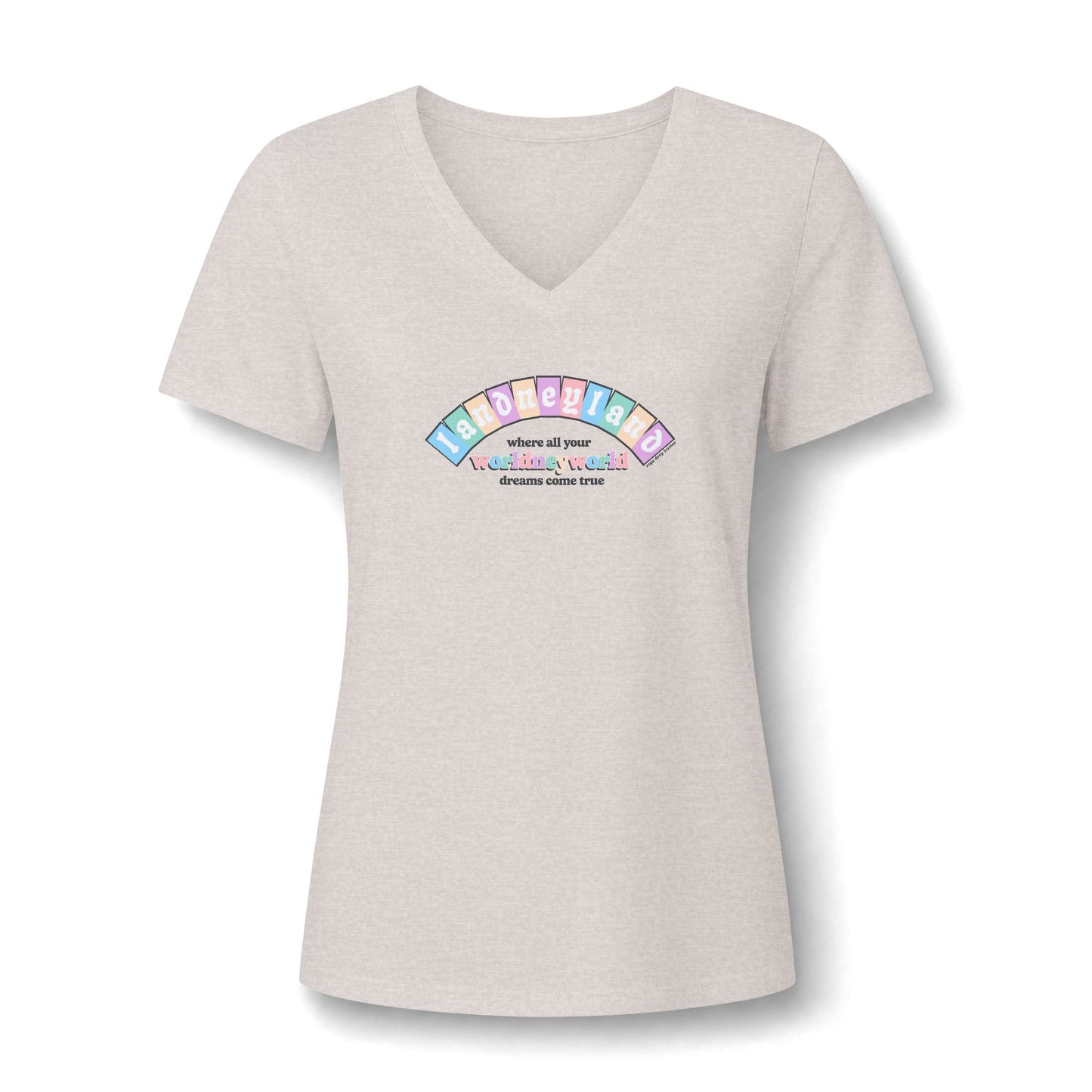 Landneyland Worldneyworld Women's Fit V-neck