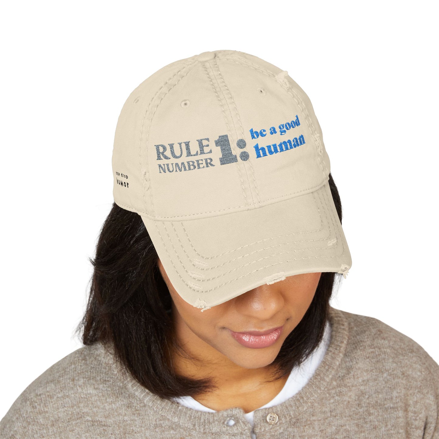 Rule Number One Hat; Worn Khaki