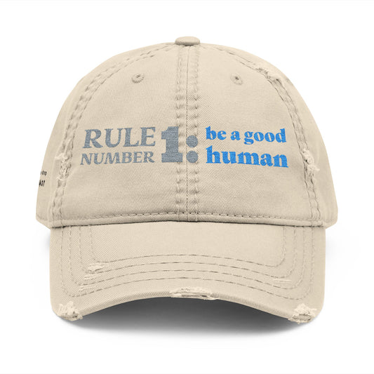 Rule Number One Hat; Worn Khaki