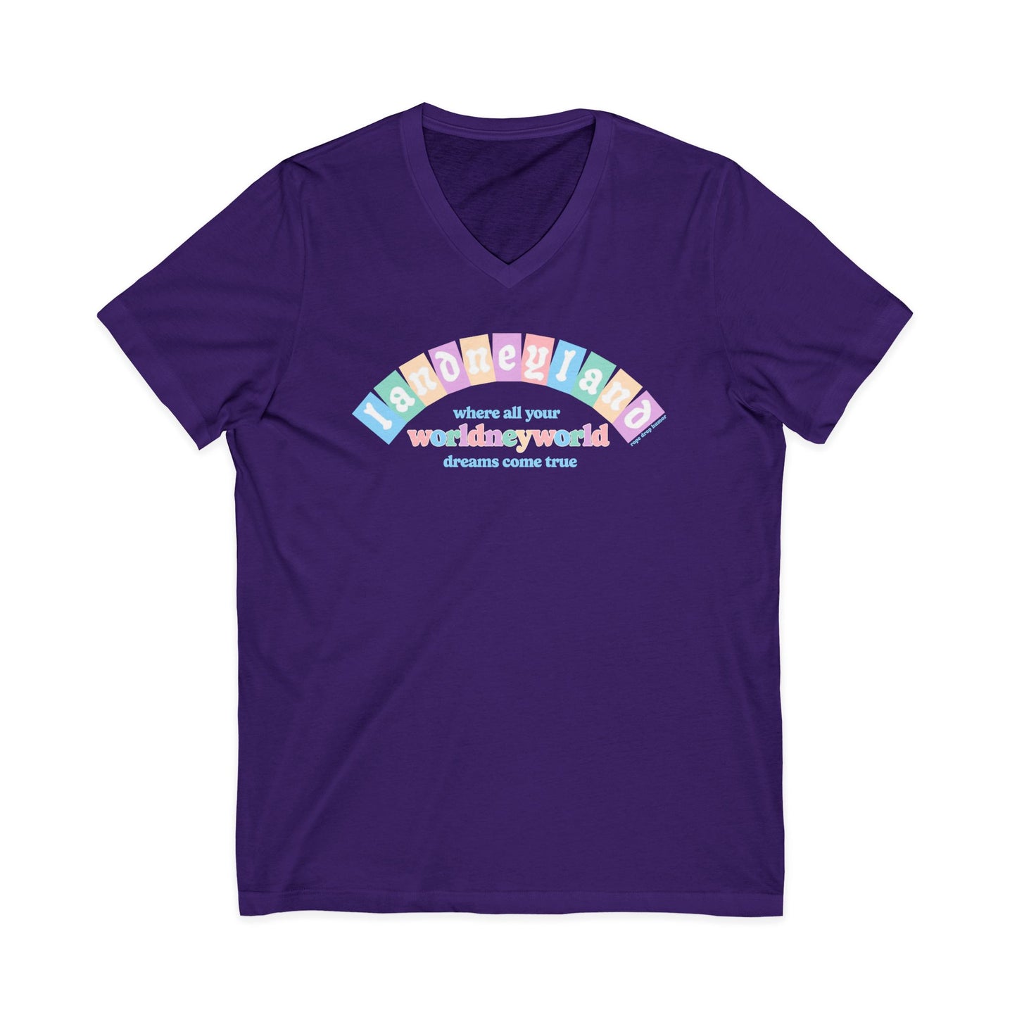 Landneyland Worldneyworld V-Neck