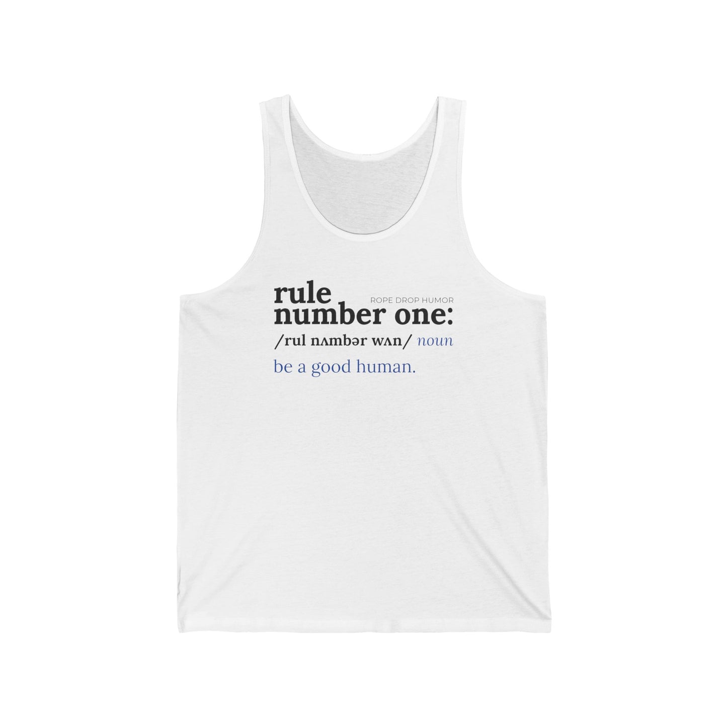 Rule Number One Unisex Tank