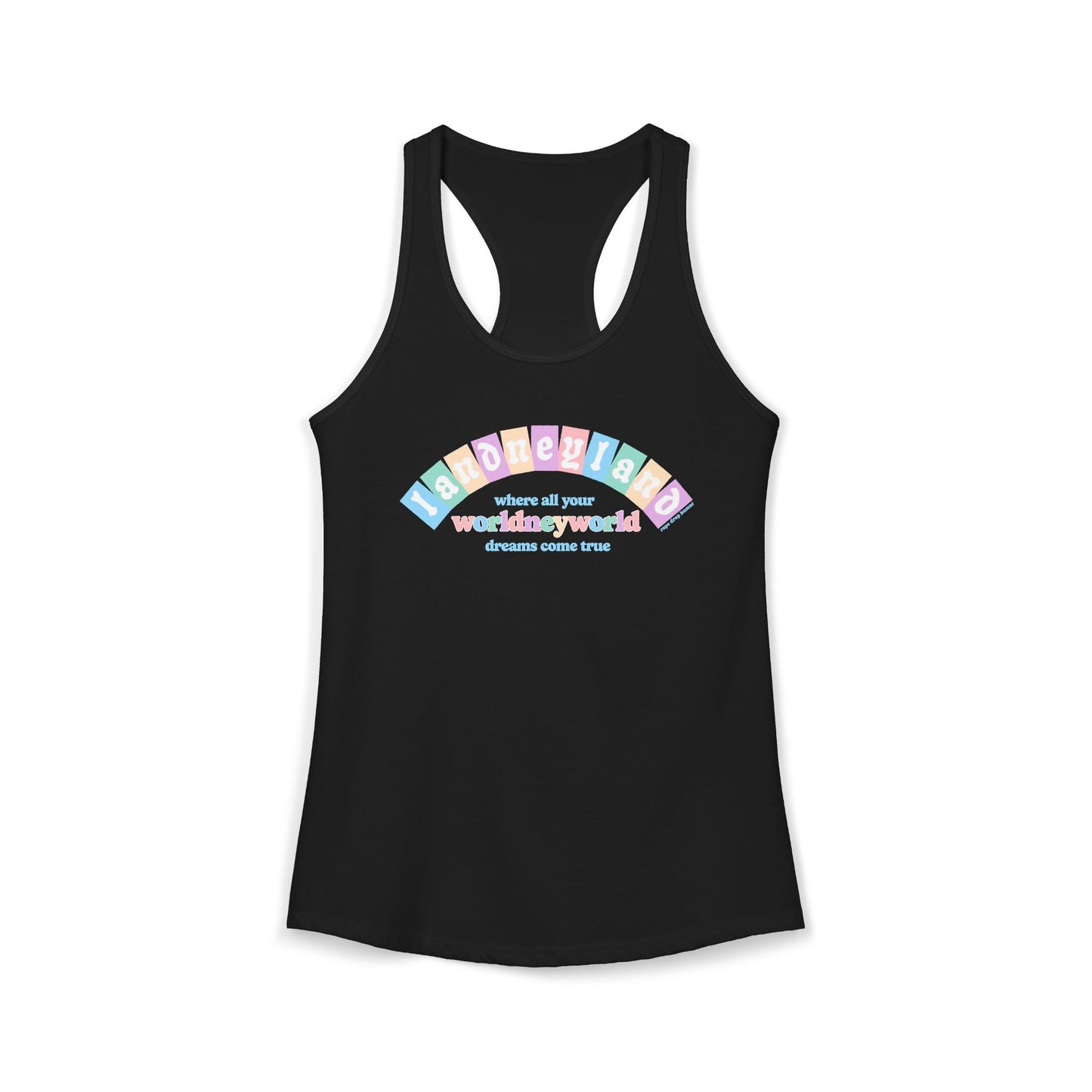 Landneyland Worldneyworld Racerback Tank (runs small)