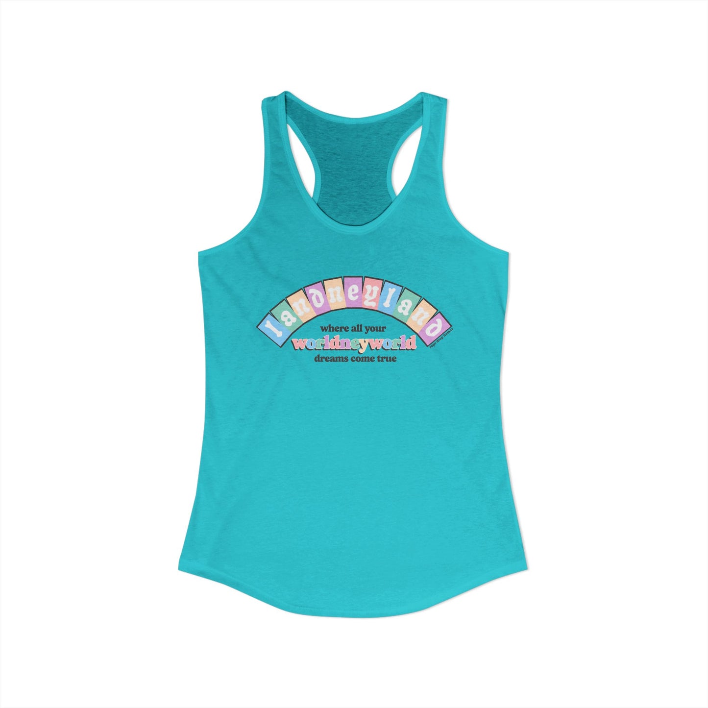 Landneyland Worldneyworld Racerback Tank (runs small)