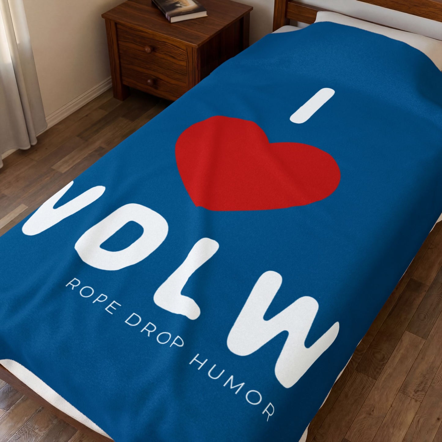 Velveteen Plush Blanket: I <3 WDLW