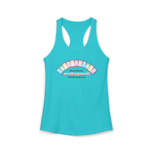 Landneyland Worldneyworld Racerback Tank (runs small)