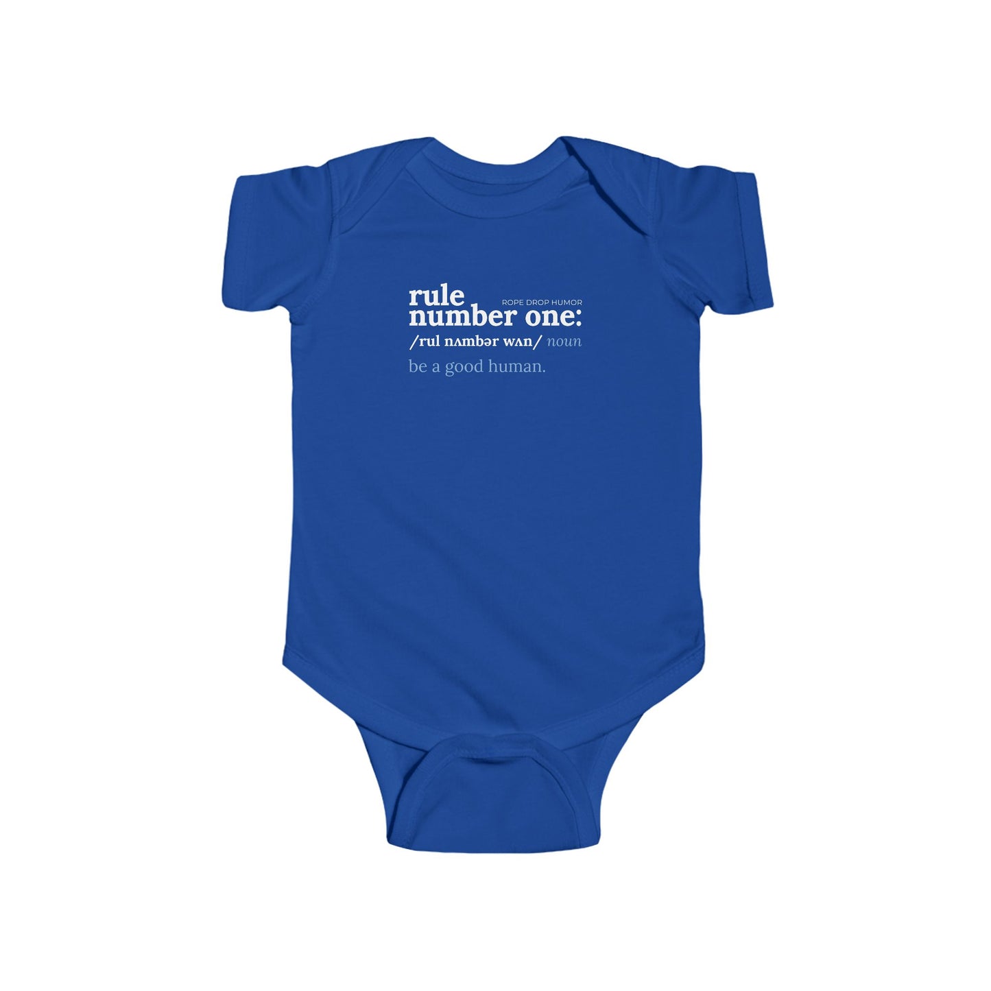 Rule Number One Onesie