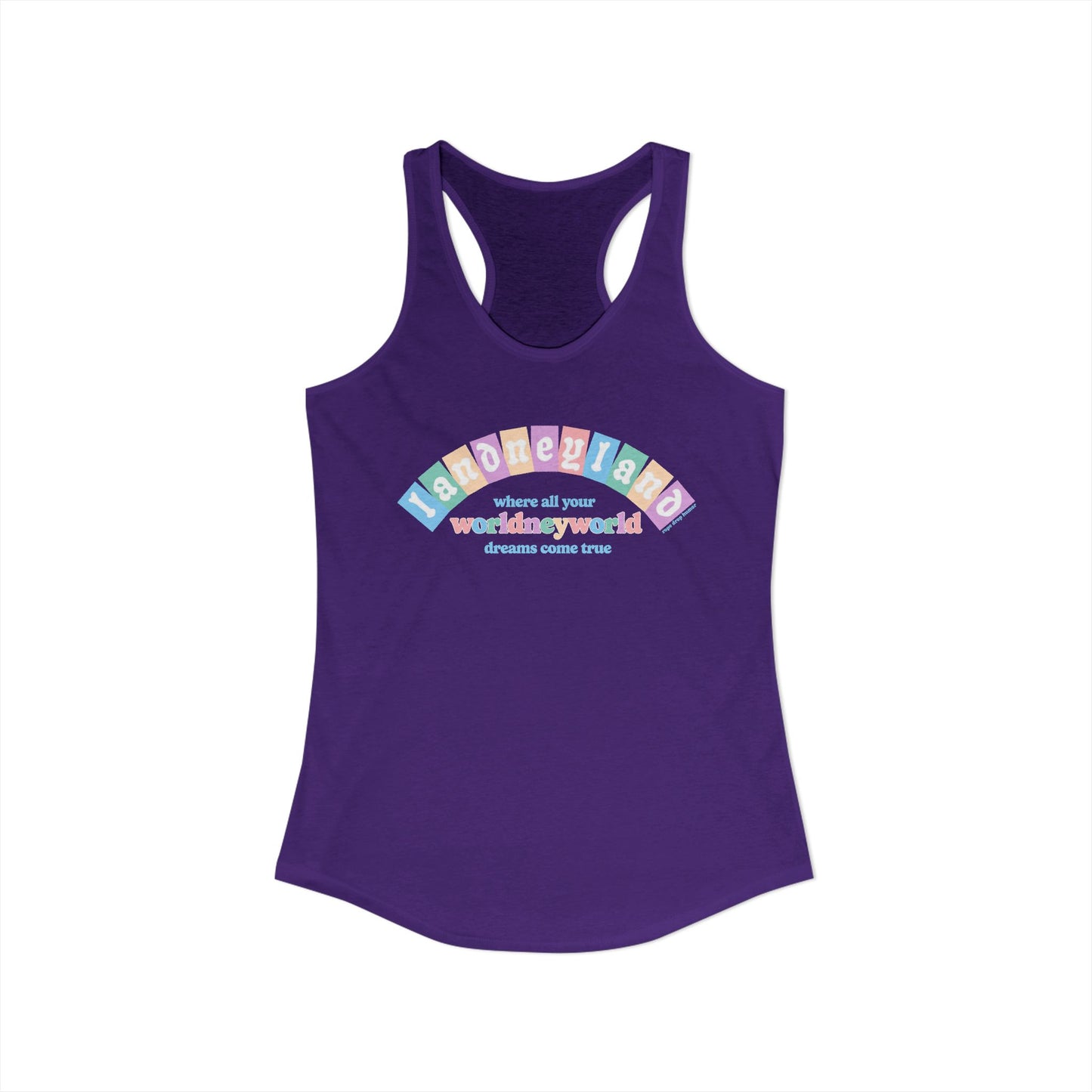 Landneyland Worldneyworld Racerback Tank (runs small)