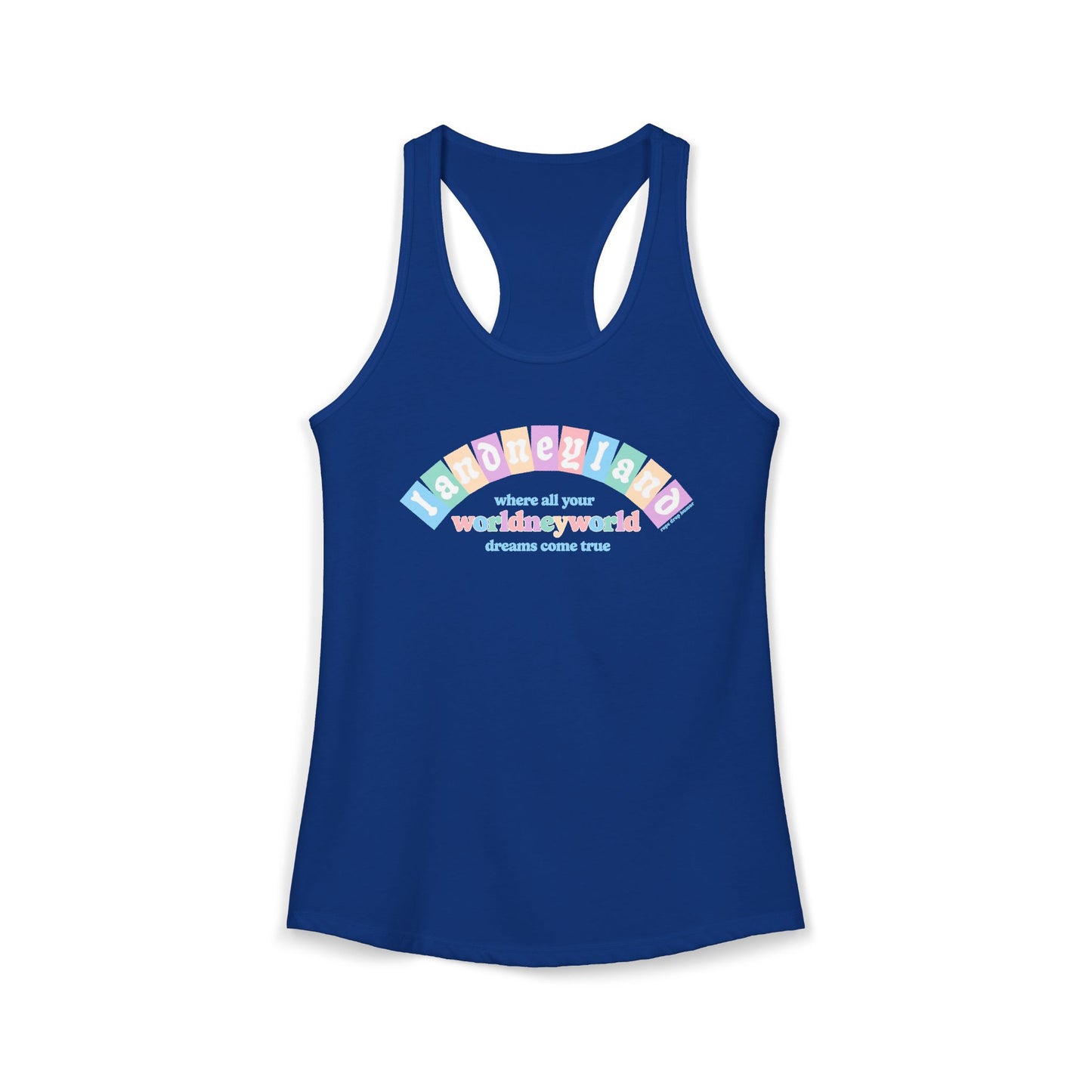 Landneyland Worldneyworld Racerback Tank (runs small)