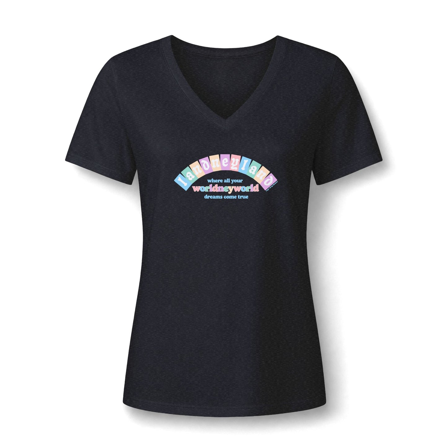 Landneyland Worldneyworld Women's Fit V-neck