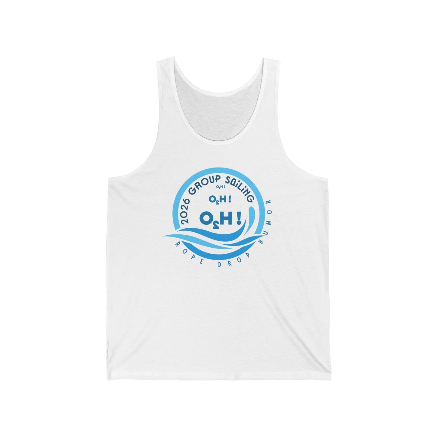 Topside of water Unisex Tank