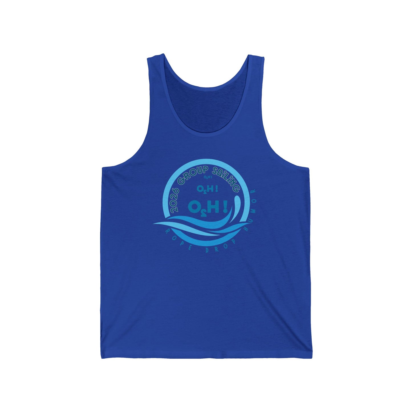 Topside of water Unisex Tank