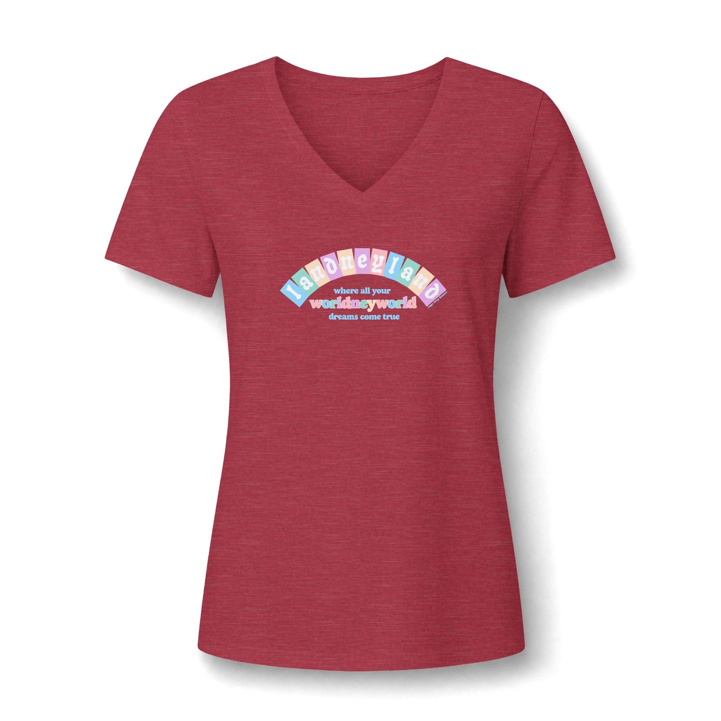 Landneyland Worldneyworld Women's Fit V-neck