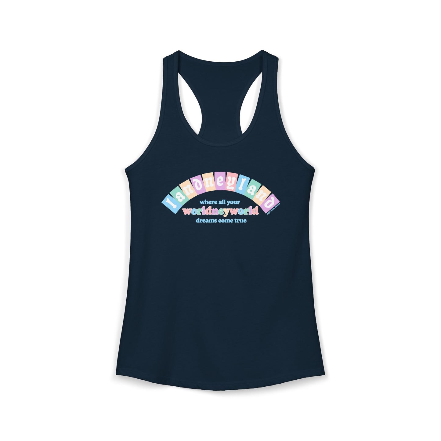 Landneyland Worldneyworld Racerback Tank (runs small)