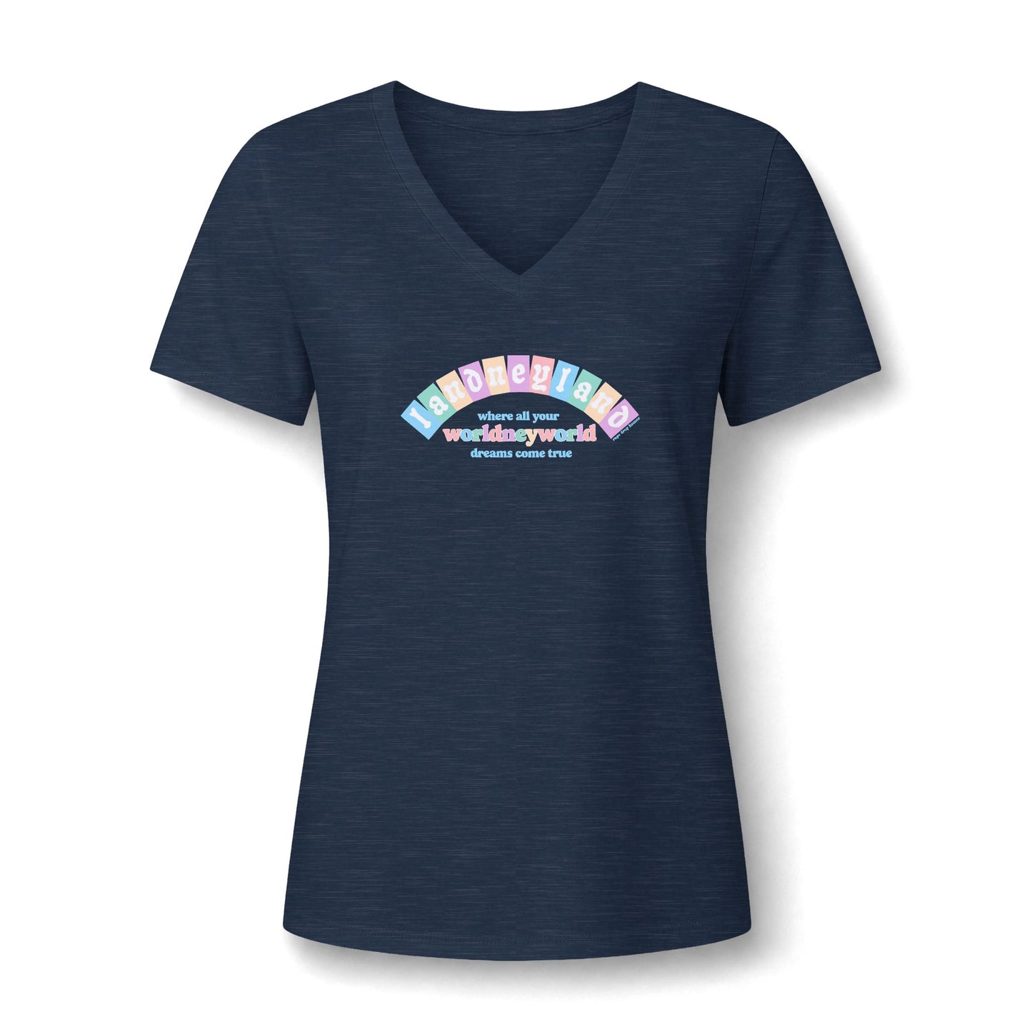Landneyland Worldneyworld Women's Fit V-neck