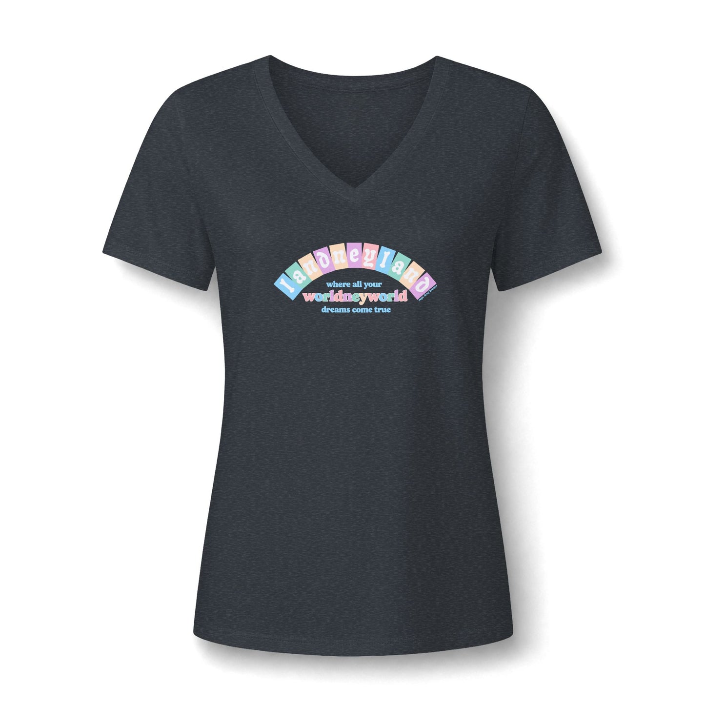 Landneyland Worldneyworld Women's Fit V-neck