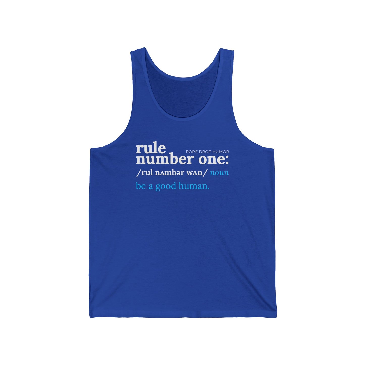 Rule Number One Unisex Tank