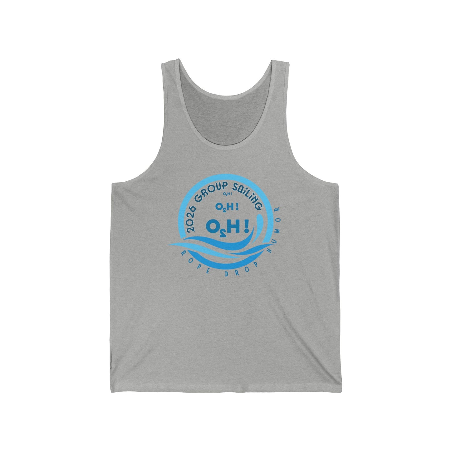 Topside of water Unisex Tank
