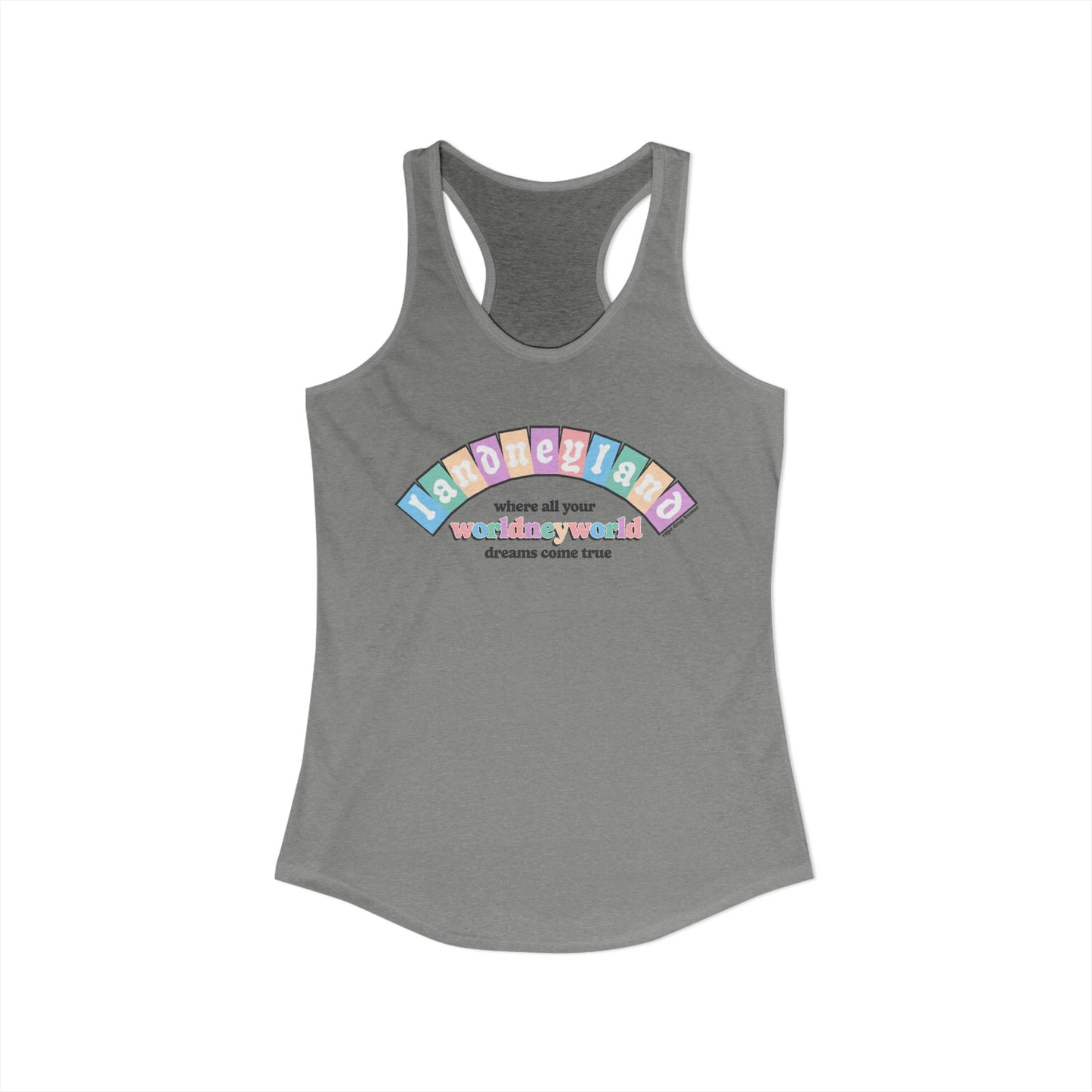 Landneyland Worldneyworld Racerback Tank (runs small)