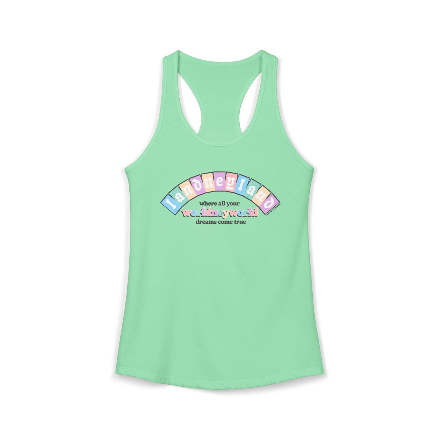 Landneyland Worldneyworld Racerback Tank (runs small)