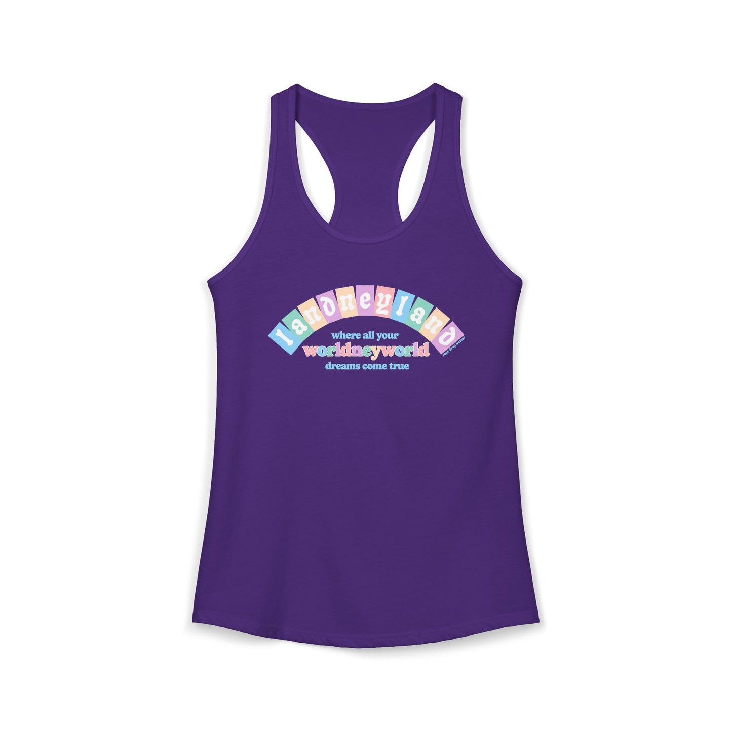 Landneyland Worldneyworld Racerback Tank (runs small)