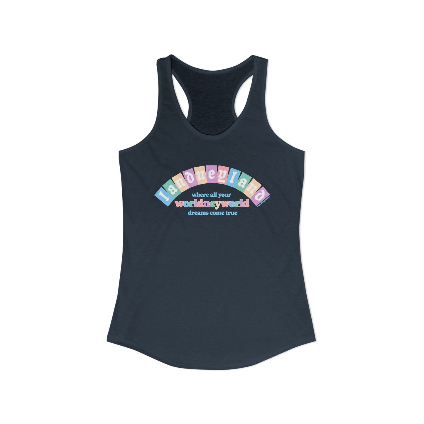 Landneyland Worldneyworld Racerback Tank (runs small)