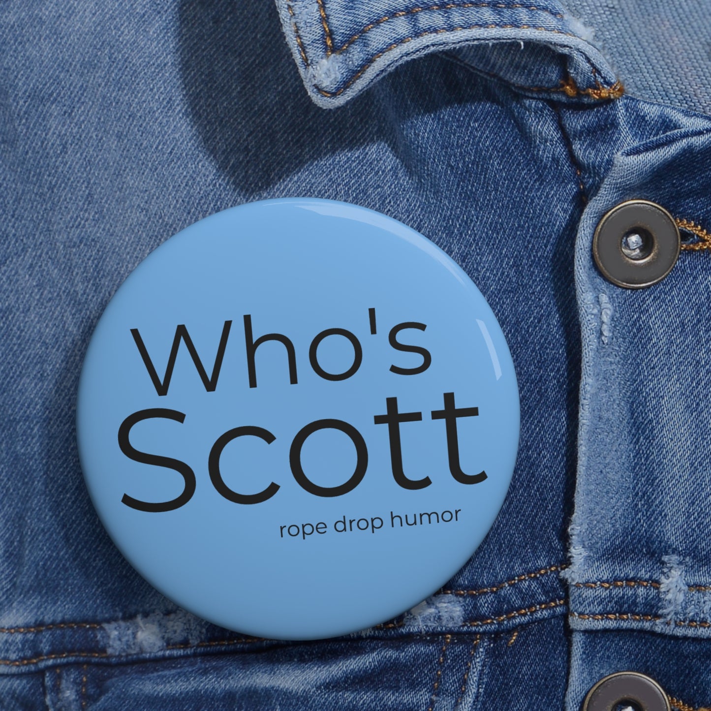 The world may never know Button