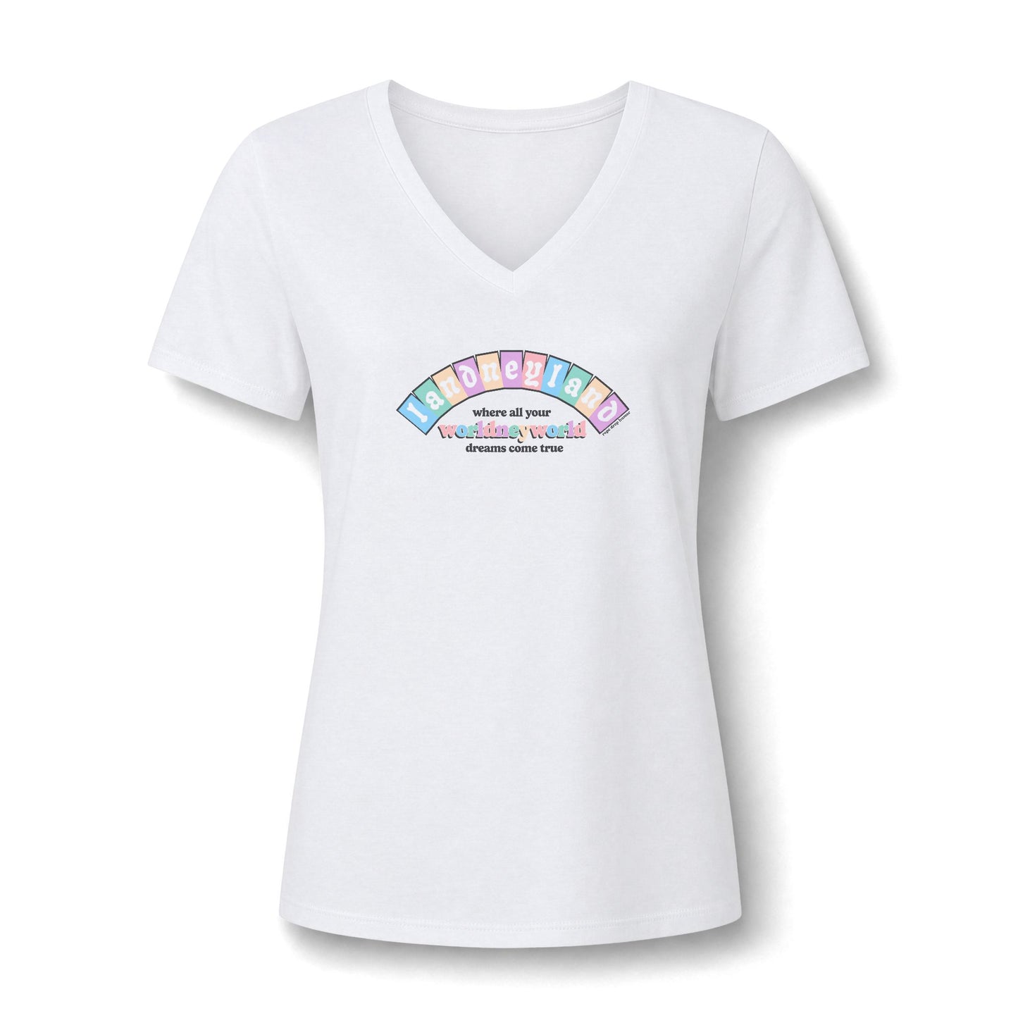 Landneyland Worldneyworld Women's Fit V-neck
