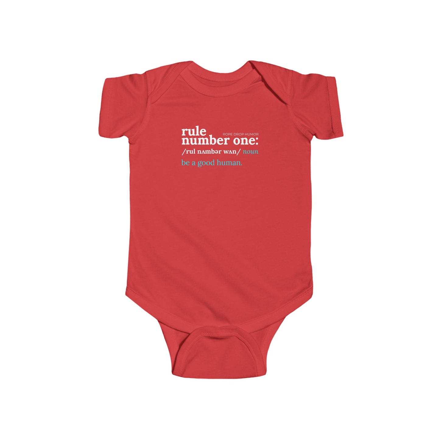 Rule Number One Onesie