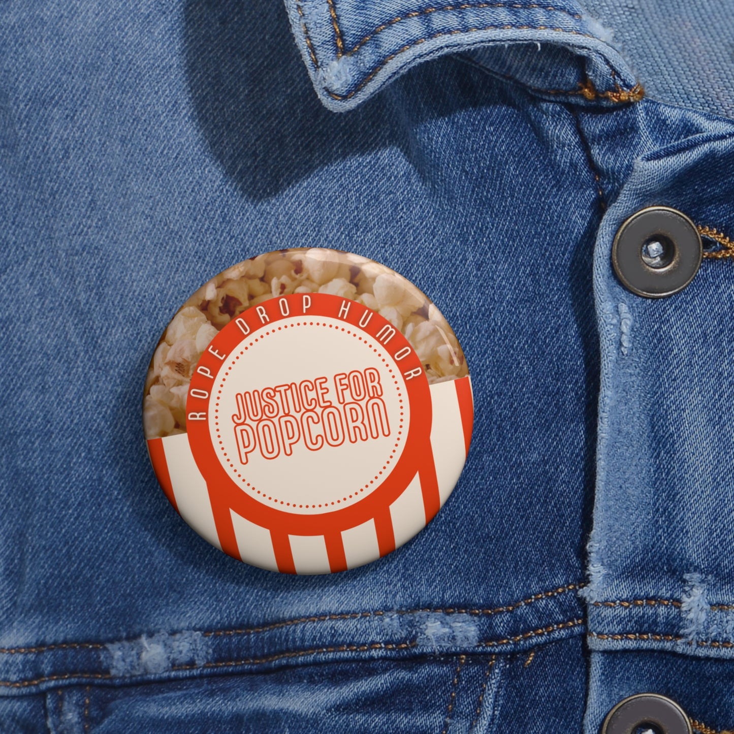 Justice for Popcorn Button
